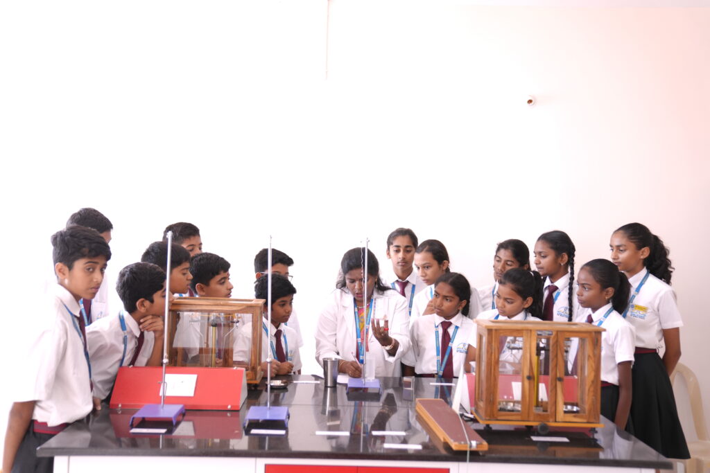 Modern infrastructure featuring smart classrooms and advanced laboratories at Aadya Academy, a leading choice among top rated schools in North Bangalore.